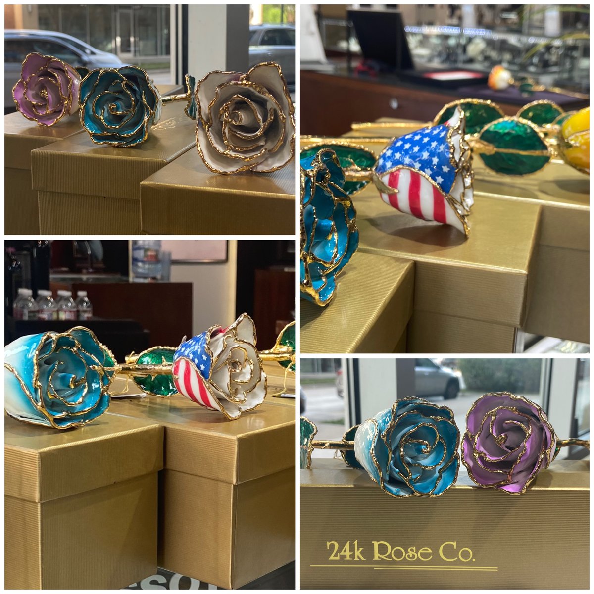 CassioCreations's tweet photo. The Perfect Gift
These 24k gold plated lacquered finished roses are perfect for birthdays, anniversaries and as a mother's day gift. Real semi-opened rose petals dipped in lacquer and trimmed in 24K Gold.
#cassiocreations
#luxuryinthewoodlands
#thewoodlandsluxury
#sellgold https://t.co/PSdFVODxuO
