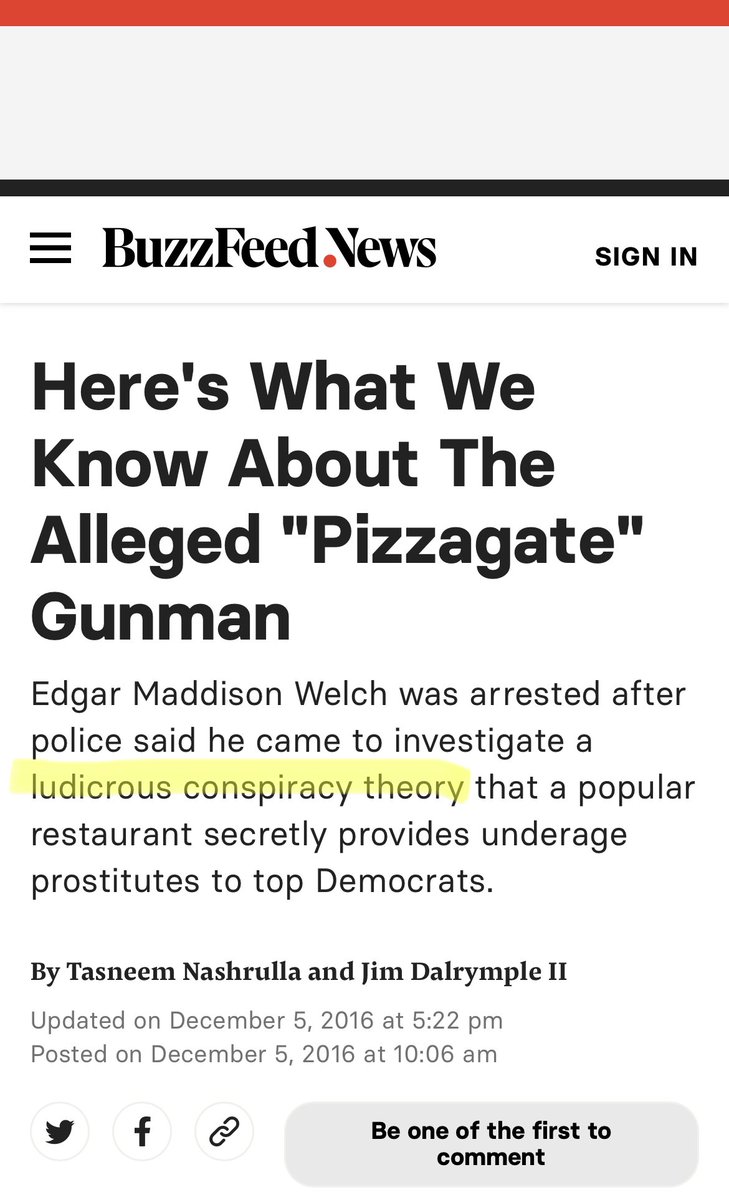 LizCrokin's tweet photo. KARMA: Buzzfeed is shutting down. Their stock is reportedly down 93% and they’ve lost +1B in market cap. 

- They lied about the fake pee dossier. 
- They covered up Pizzagate. 
- They put out dishonest reporting about my feud with Chrissy Teigen failing to mention she was forced to lock her account and delete thousands of tweets including pedophile tweets. 

Hillary Clinton actually said it best when she stated there are consequences for fake news. Cry me a river Buzzfeed!