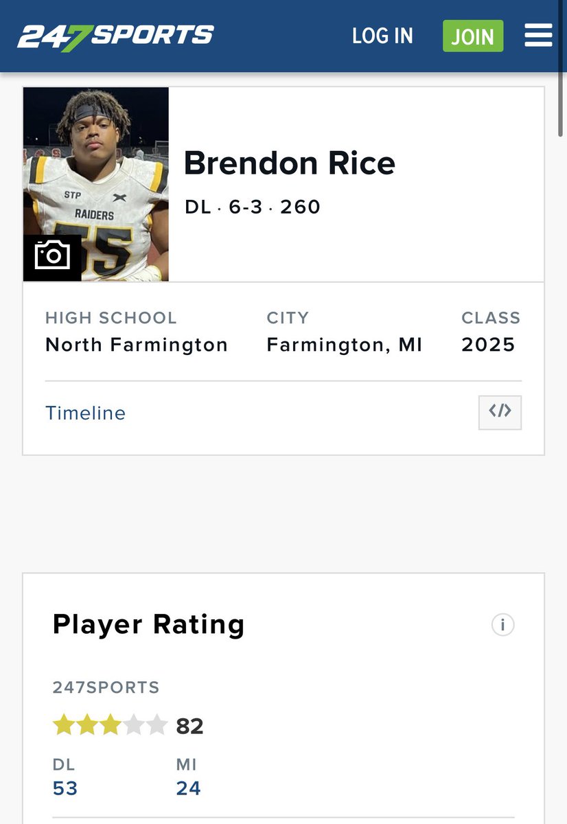 #AGTG Thankful to be ranked a 3 star on <a href="/247Sports/">247Sports</a> ! 
<a href="/AllenTrieu/">Allen Trieu</a> @SWiltfong247 <a href="/BrianDohn247/">BrianDohn247</a> <a href="/247recruiting/">247Sports Recruiting</a> 
<a href="/CoachHerstein/">Coach Herstein</a> <a href="/wbslobin/">Billy Slobin</a>