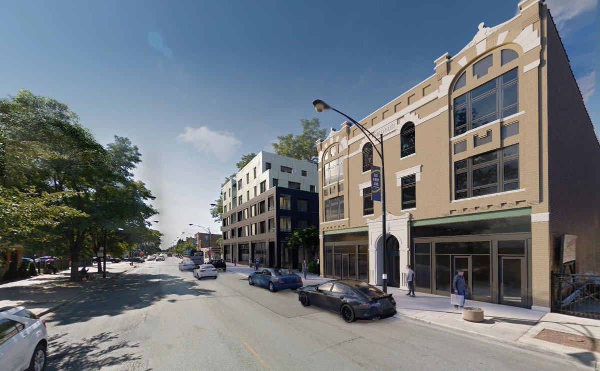 ChicagoDPD's tweet photo. Plan Commission approved Galleria 89, 548 Development's $23.5 million mixed-use project at 89th Street and Commercial Avenue in South Chicago. The winning response to an INVEST South/West RFP, the two-building plan includes 58 affordable residences and four commercial spaces. https://t.co/6qUr2xJ635