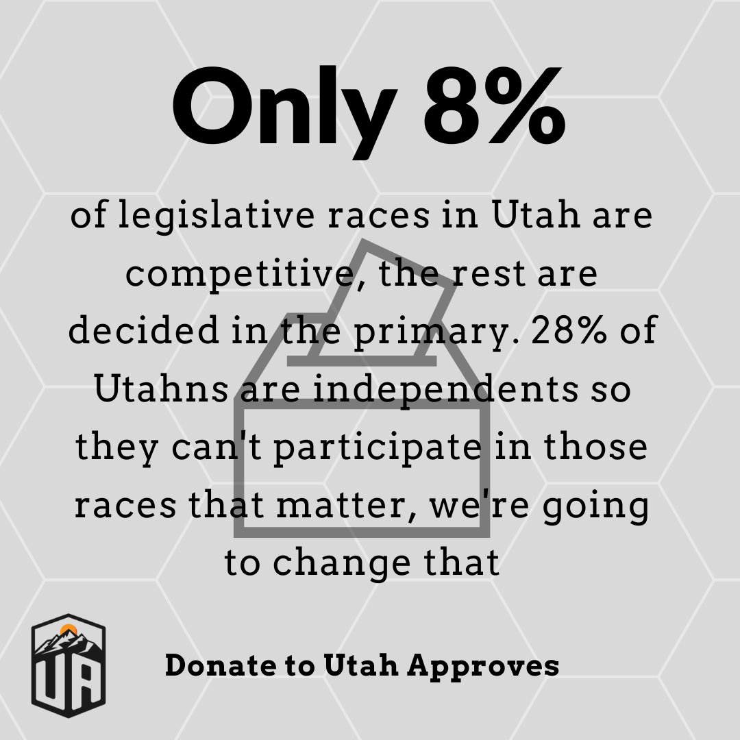 UtahApproves's tweet photo. Donate Today: https://t.co/QbDjAruOT0
#Top5Primaries #UtahApproves #ApprovalVoting https://t.co/MB9QT6W7Oe