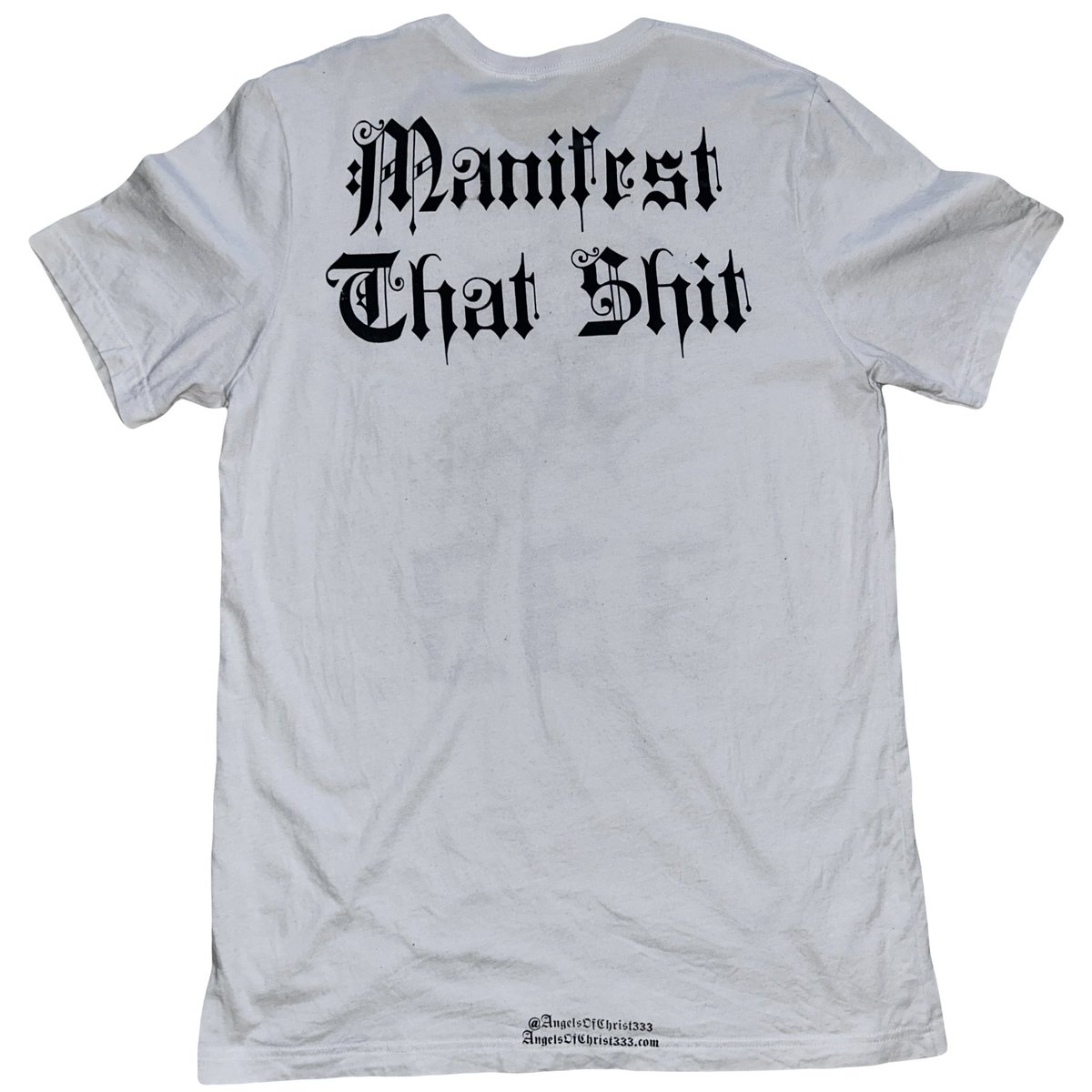 ChristAngels333's tweet photo. White Manifest Tees✝️🕸️ shop now https://t.co/WLQQPN1lRS https://t.co/2dxeG4RZ8t