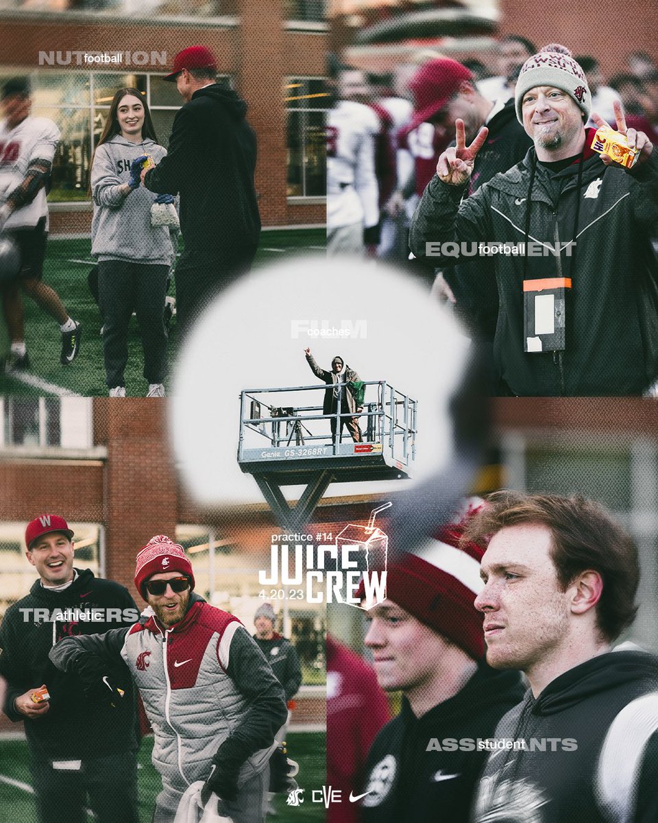 WSUCougarFB's tweet photo. Juice Crew🧃

#GoCougs | #WAZZU | #CVE23 https://t.co/dy6eOim7n2