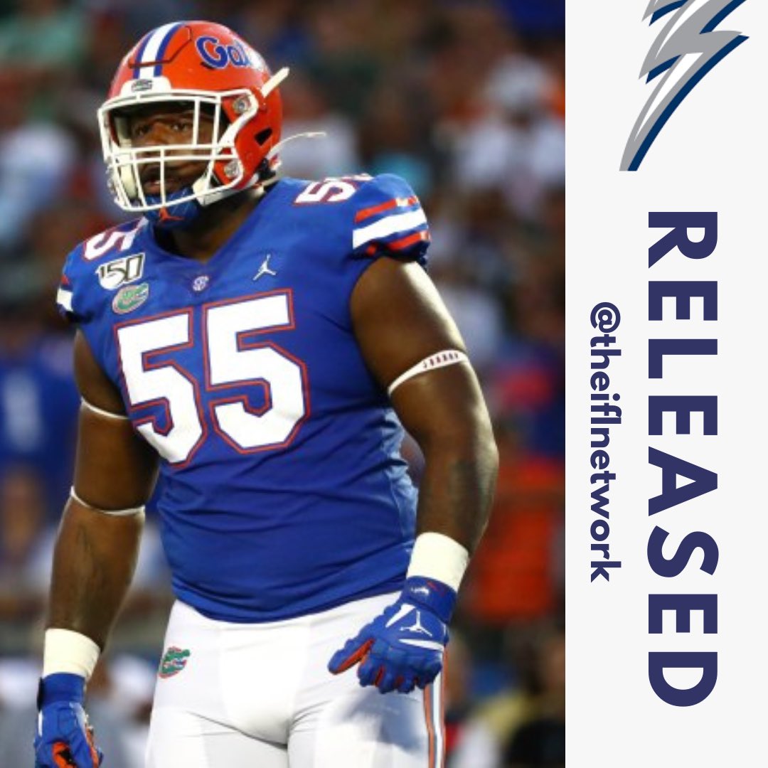 A former Florida Gator is looking for a new home. The Sioux Falls Storm have released Defensive Lineman Kyree Campbell.