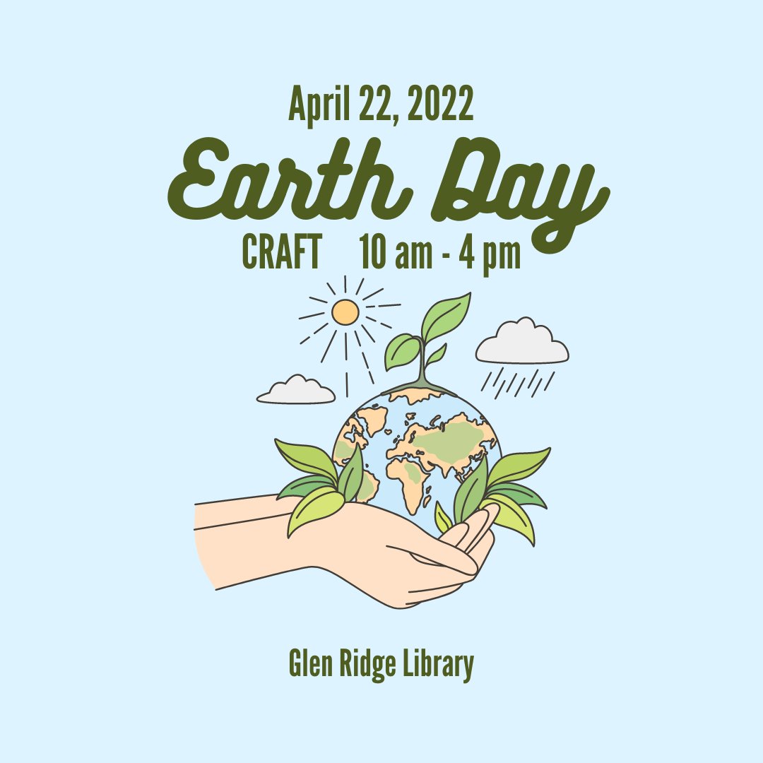 GRLibrary's tweet image. Reduce, reuse, and recycle your way into Earth Day at Glen Ridge Library with an adorable DIY craft -

Drop by the Children's Room on Saturday, April 22nd anytime between 10 AM - 4 PM ♻️

#EarthDay #DIYcraft #ChildrensCraft #GlenRidgeLibrary