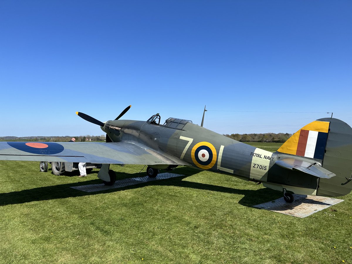 pbshakey's tweet image. One of those ‘only at Shuttleworth’ days today… flew a WWI rotary engine (Avro 504K), the RAF’s last biplane fighter (Gloster Gladiator) and the world’s last remaining Sea Hurricane. Training Week complete and looking forward to the Shuttleworth Display Season!
