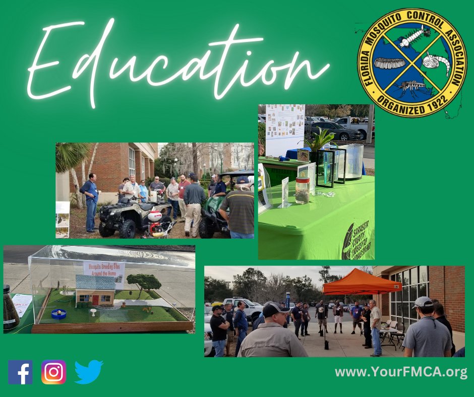 FloridaMosquito's tweet photo. It's another great day during #FloridaMosquitoWeek.
#FMCA has #Education opportunities happening throughout the year with attendees, to things like #Dodd, from all over the United States.
#MosquitoWeek #MosquitoControl
π¦πππ https://t.co/4EvACCwvSn