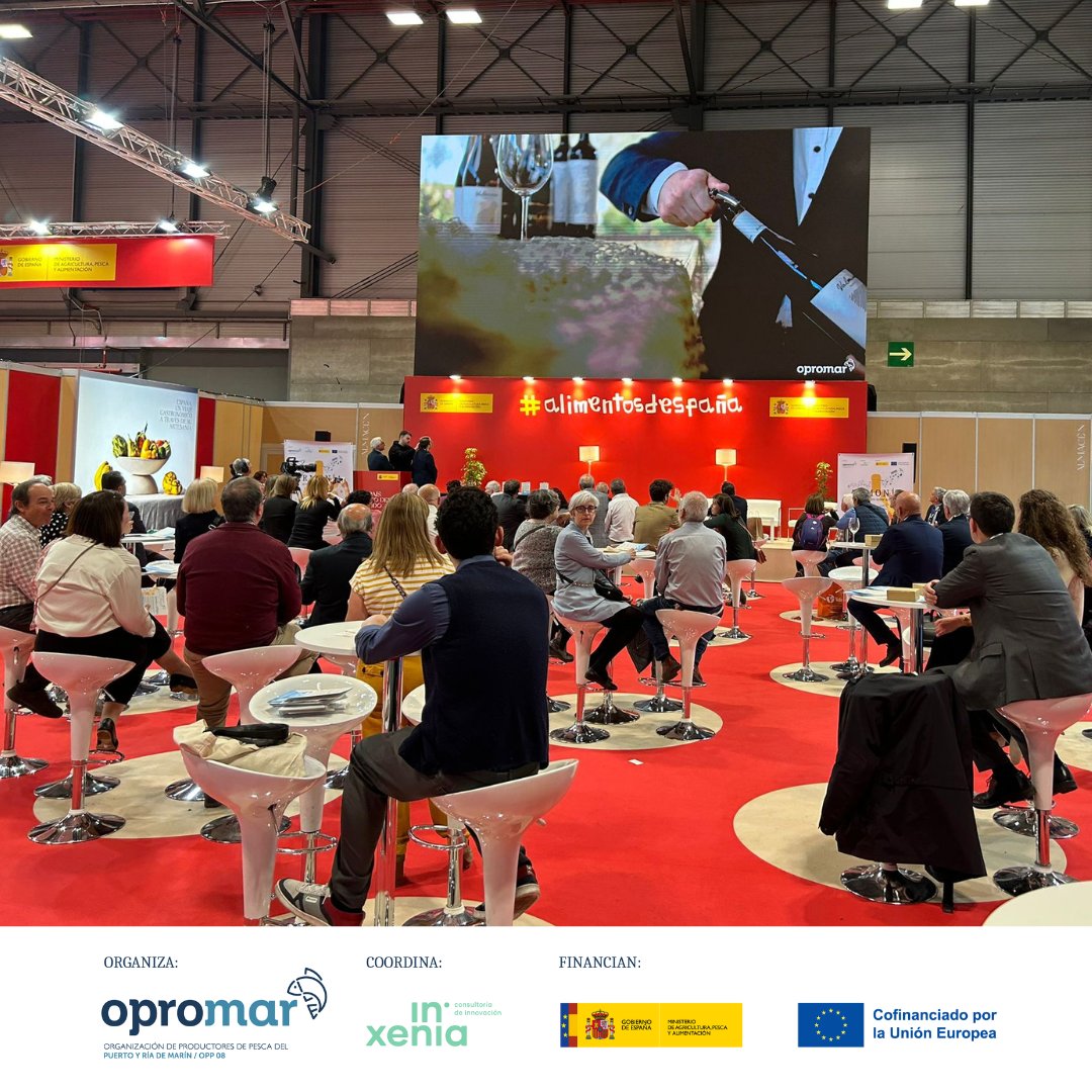 Opromar1's tweet photo. En "Armonía" hemos querido sumar a los productos pesqueros de #Opromar, los #vinos especialmente seleccionados para potenciar sus características.
#SalonGourmets #SG23 @GrupoGourmets @mapagob @Alimentacion_es https://t.co/DGKyvAbVWH