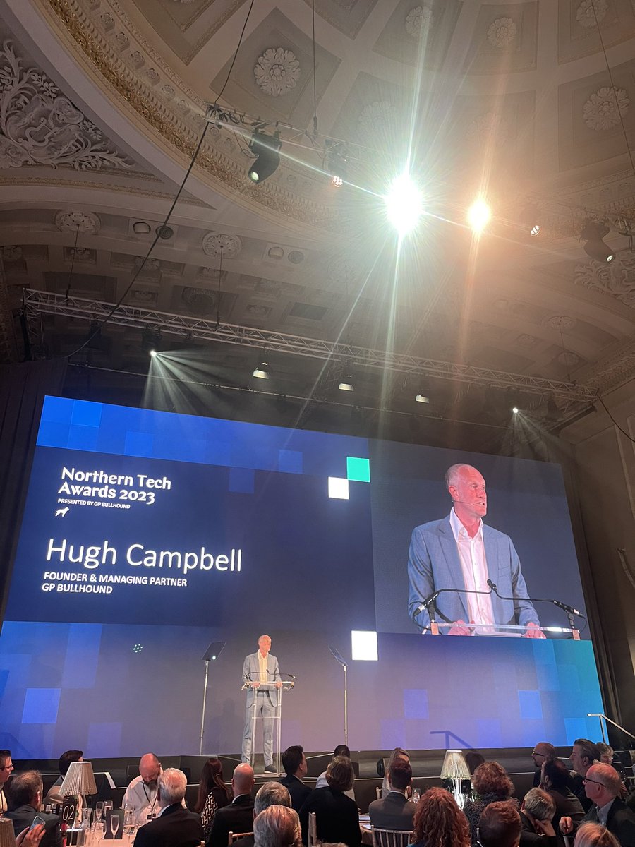 GPBullhound's tweet image. &quot;I would like to thank all the companies that applied for tonight&apos;s awards. The entrants reflect a technology sector across the Northern UK that should make us all immensely proud.&quot;&quot;, Hugh Campbell, Managing Partner at GP Bullhound. #NorthernTechAwards&quot;