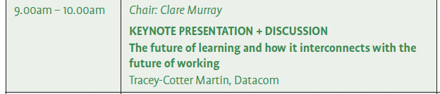 Where did day 1 go?? #WILNZ conference is rocking! Today begins with our keynote speaker Tracy Cotter-Martin for Datacom. Can't wait...
