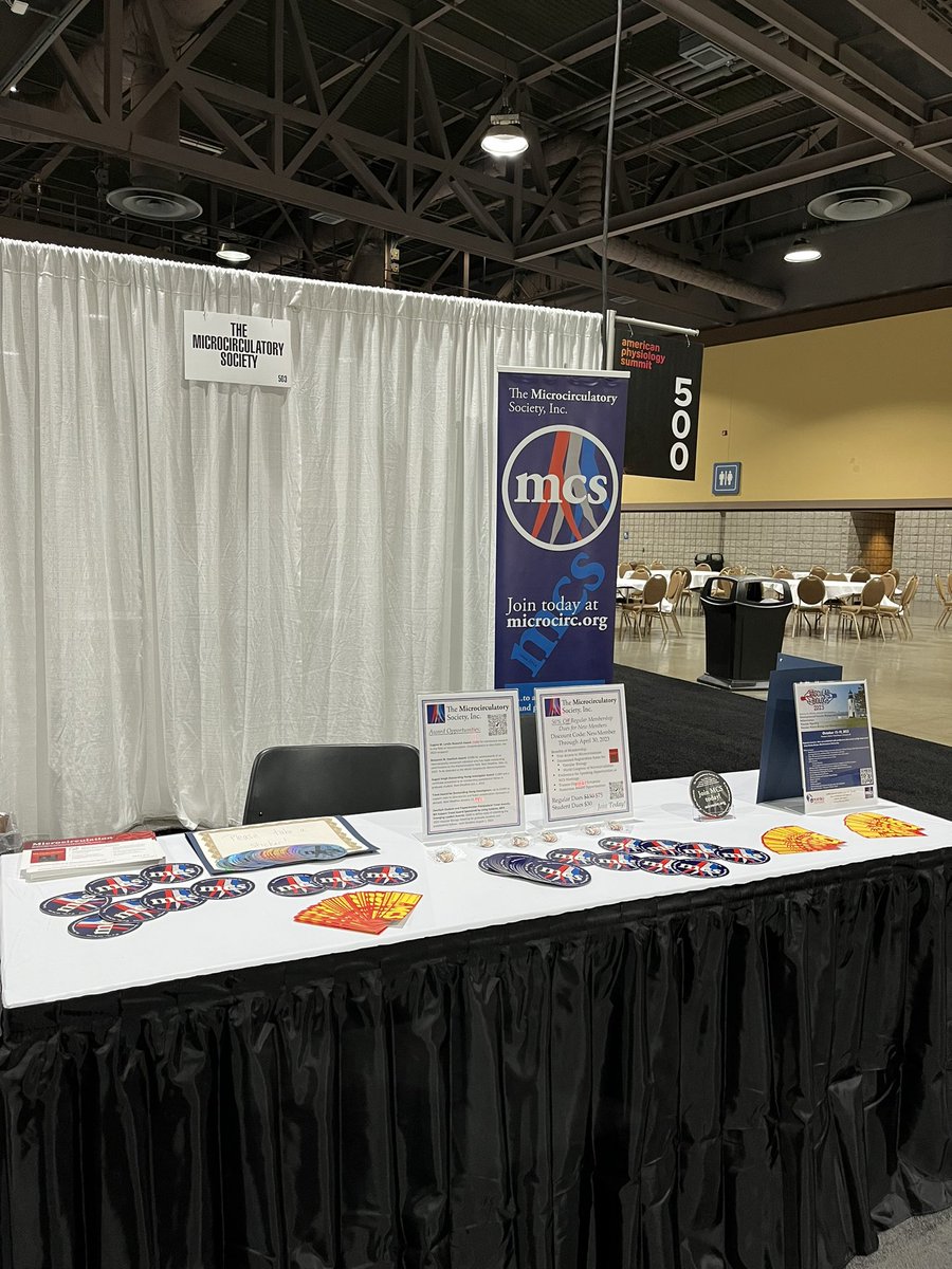 Microcirculatory Society (@the_mcsociety) on Twitter photo Stop by booth 503 at the PhysioHub and pick up an <a href="/The_MCSociety/">Microcirculatory Society</a> sticker! #APS2023 Stop by booth 503 at the PhysioHub and pick up an <a href="/The_MCSociety/">Microcirculatory Society</a> sticker! #APS2023