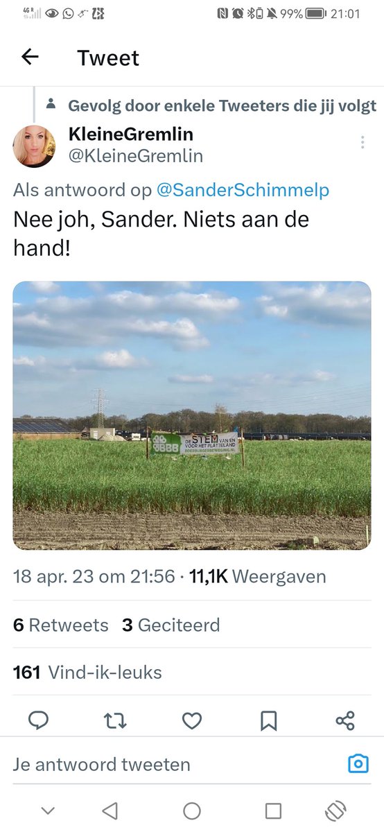 Sfleur4's tweet photo. @SanderSchimmelp Kijkt er dan niemand naar de bron van de foto's? @margabult reageert op 19 april om 3.36 pm. De foto is dan allang verspreid en niet door haar. Zo gemeen om vervolgens haar van photoshoppen te beschuldigen https://t.co/dRhwH9bMea