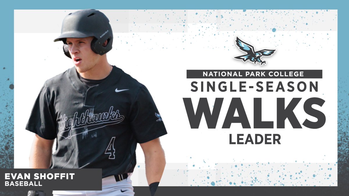 History on Homecoming!

With four walks in today's 15-11 win over Carl Albert State College, #NPCHawks sophomore left fielder Evan Shoffit breaks NPC's single-season walks record! Congratulations, Evan! #NJCAA #ThisIsNPC
