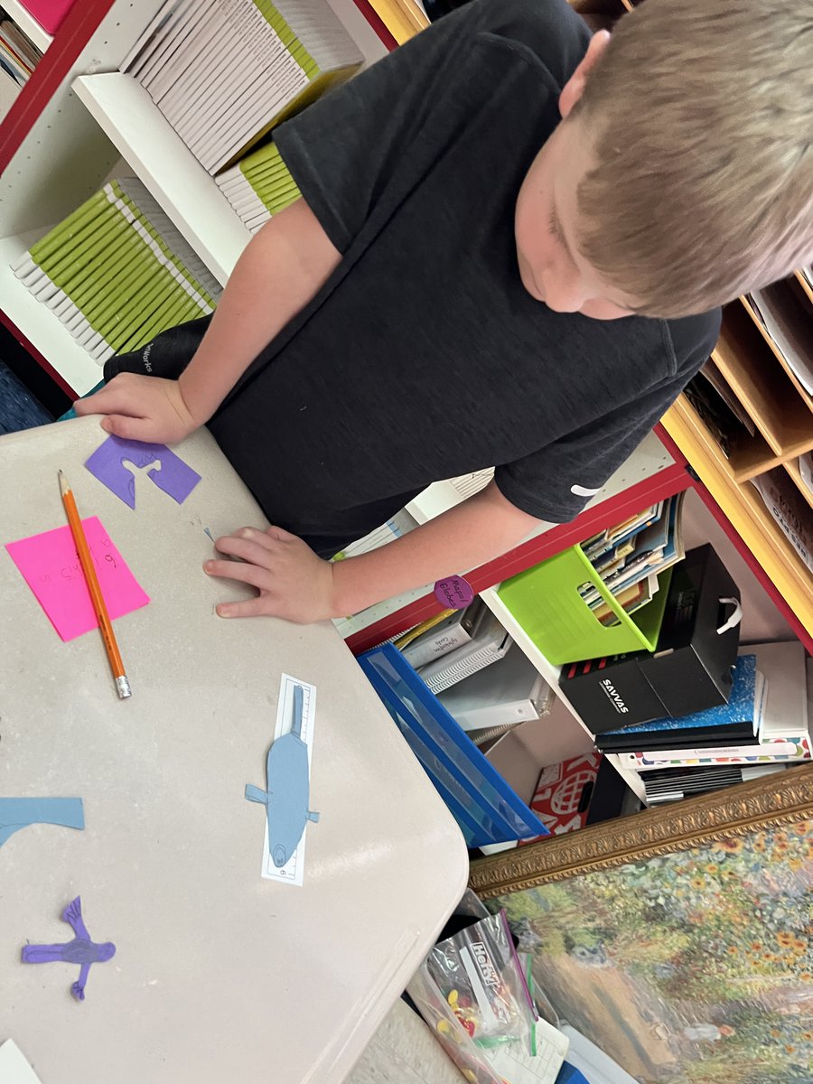 KimGulledge's tweet photo. Making &amp; measuring friendly monsters to create line plots in @MerryGaylor 2nd grade class @RivertonElem https://t.co/CGxsp09dCn