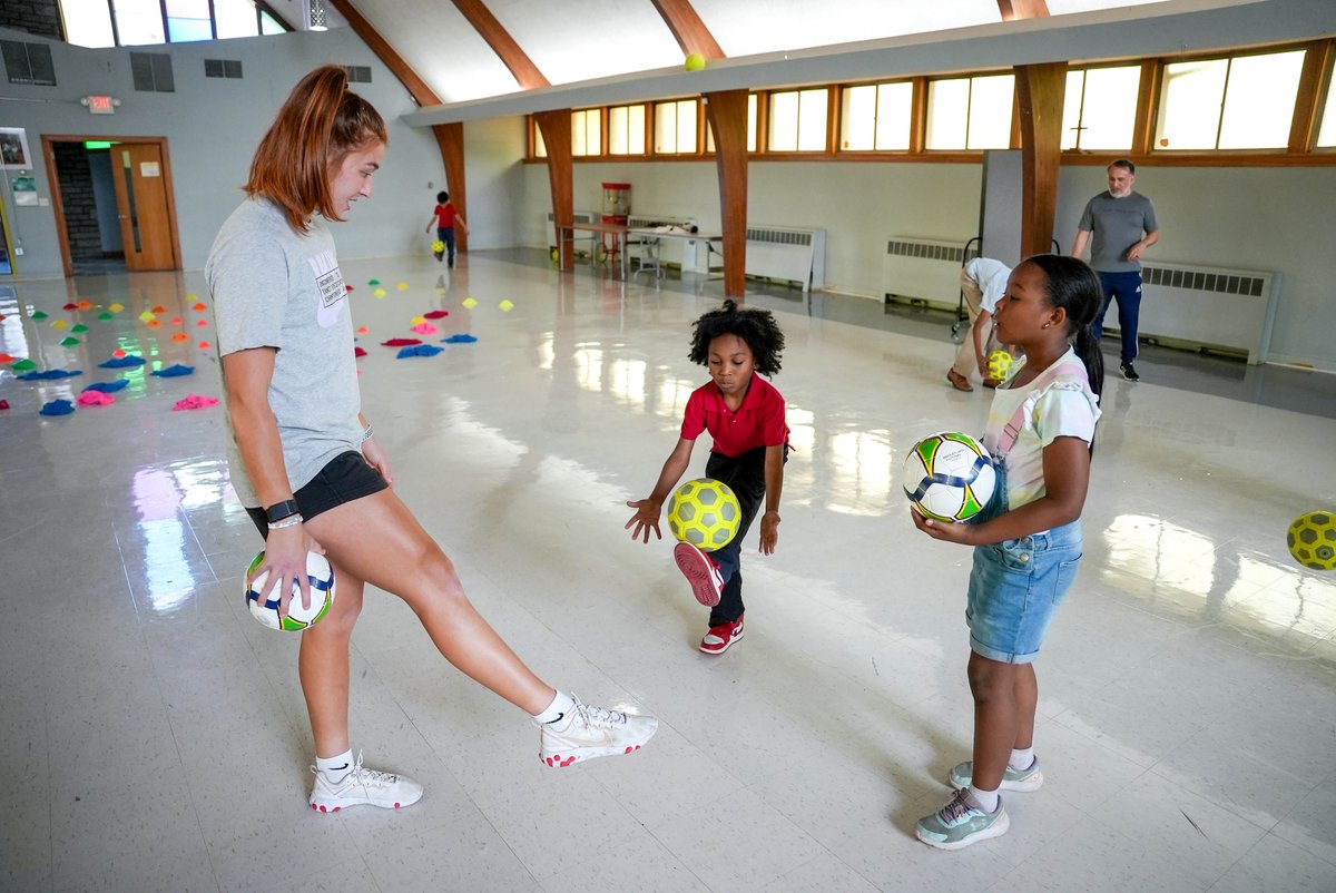 LCRLFoundation's tweet photo. On and Off the PITCH with Wesley House Community Services' Youth Brigade Achievers  ✅

This week, 30 boys and girls completed a 10-week program learning about the game of soccer, our club's value model and how they can apply to their everyday lives in their community. https://t.co/D3BKYnyKrT