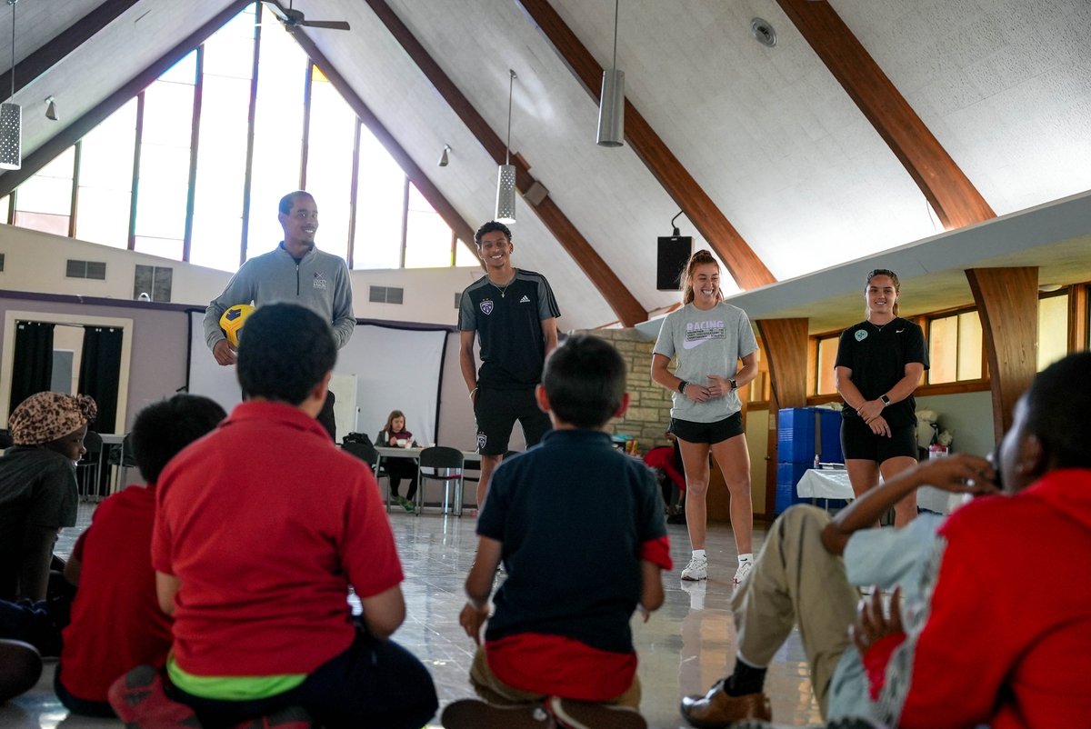 LCRLFoundation's tweet photo. On and Off the PITCH with Wesley House Community Services' Youth Brigade Achievers  ✅

This week, 30 boys and girls completed a 10-week program learning about the game of soccer, our club's value model and how they can apply to their everyday lives in their community. https://t.co/D3BKYnyKrT