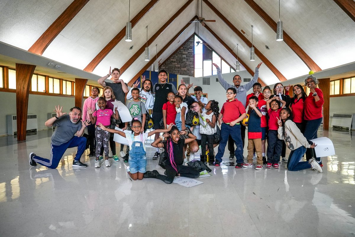 LCRLFoundation's tweet photo. On and Off the PITCH with Wesley House Community Services' Youth Brigade Achievers  ✅

This week, 30 boys and girls completed a 10-week program learning about the game of soccer, our club's value model and how they can apply to their everyday lives in their community. https://t.co/D3BKYnyKrT