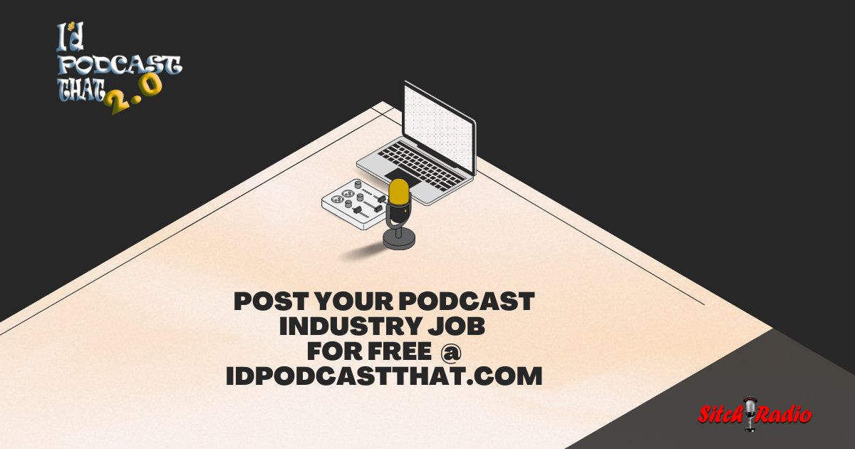 IdPodcastThat's tweet photo. Need to broaden your search for talented candidates to add to your podcast team?🎙���Post positions free on our job board!
🗣️Link in Bio🗣️
#jobs #podcastjobs #podcasting #Recruiting https://t.co/5kUVeLJR5x