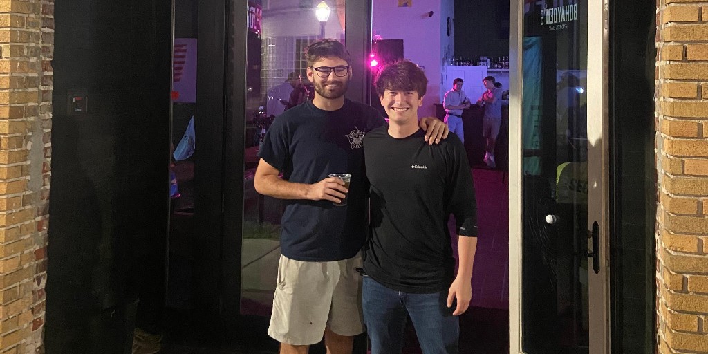Celebrate the success of Spring Hill College 2021 grads Hayden Constantine and Bo Monteiro at their new venture @bohaydensbar! Inspired by the SHC Golf Course, experience the fun of golf simulators in a unique bar environment. #SHCBadgersEverywhere #HillYeah