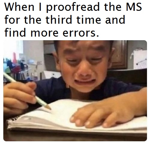 SEAveryAuthor's tweet image. Pretty much.

#EditingProblems