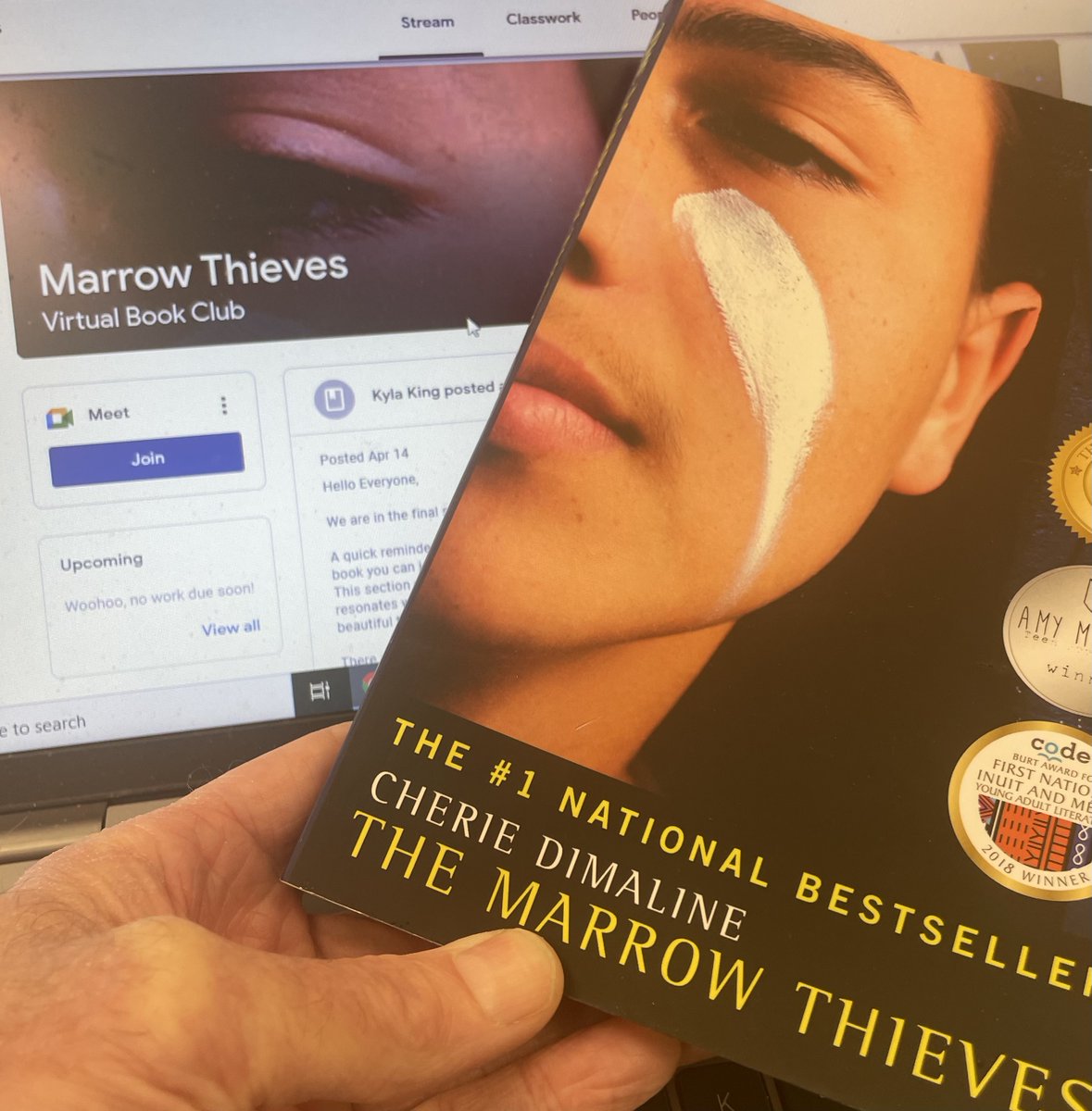 Thanks to the @YCDSBIndigenous Education Team for organizing the virtual book club on “Marrow Thieves” and for the postings and discussions of Indigenous connections and extended learning.     A novel full of profound insight, adversary, and ultimately hope.