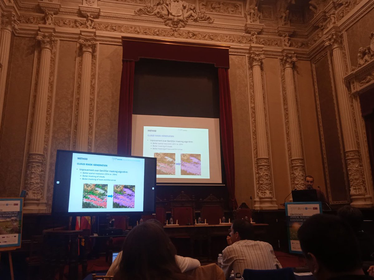 foraforestech's tweet image. Today, our workmate Borja García Pascual: Composition of cloud-free, super-resolution, Sentinel-2 mosaics using Convolutional Neural Networks and time series 🧠

👉Conference Artificial Intelligence and Ecosystems Management

#weareföra #SMARTGlobalEcosystems #AI