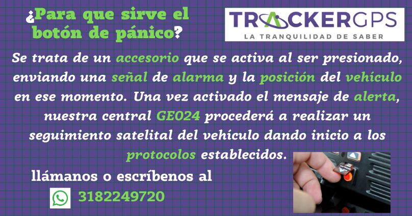 TrackerGPS_Col's tweet image. Escríbenos o Llámanos y adquiere tu servicio con nosotros, ten prevención de riesgo con nuestro botón de pánico - 318 2249720
