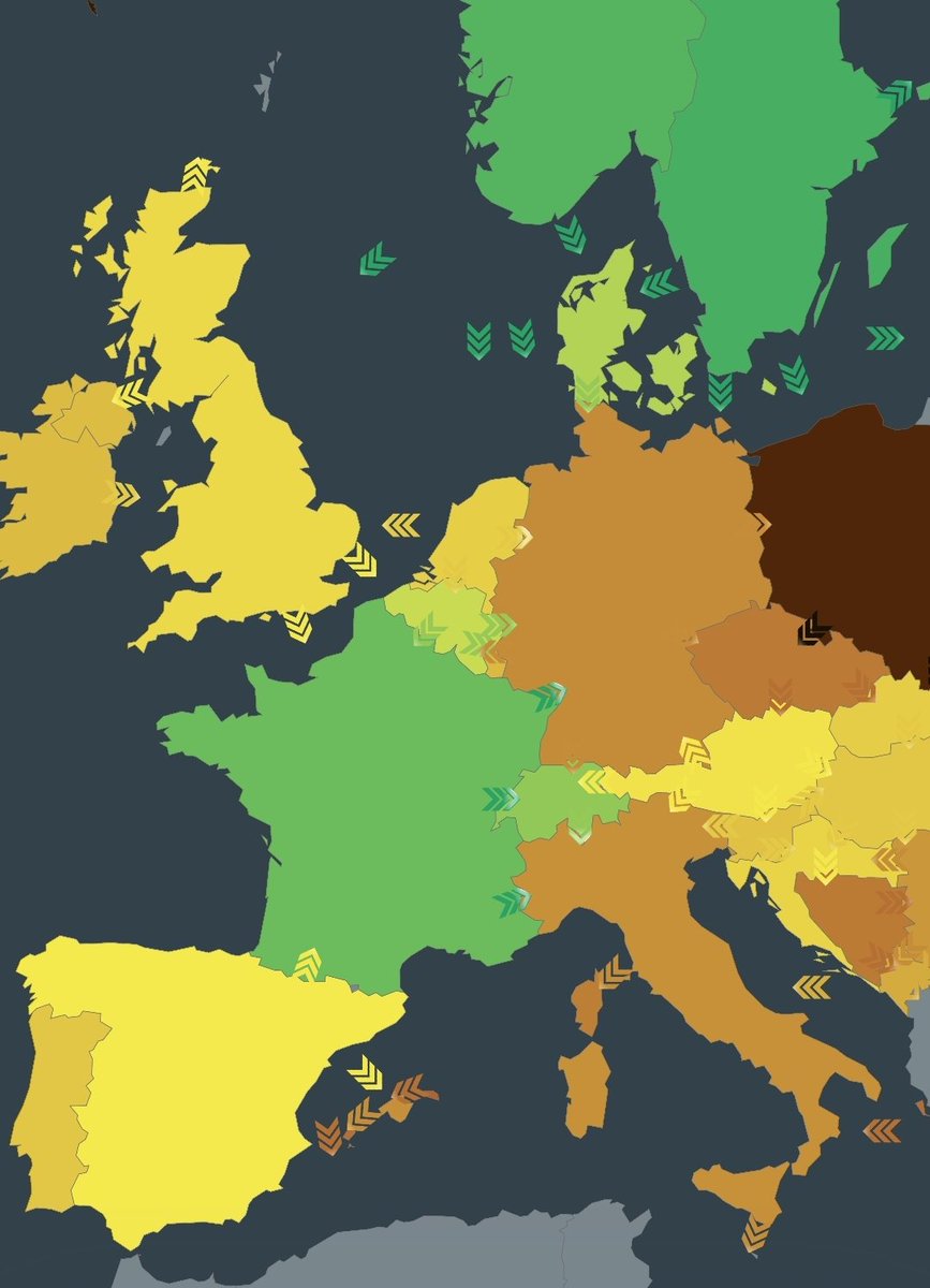 Je me demande bien ce qui explique la couleur verte de ces 3 pays...