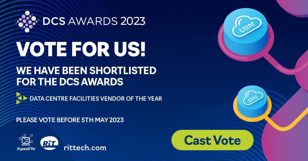 We were delighted to hear that we have been shortlisted for the DCS Awards for the FOURTH year in a row! Thank you to the DCS Awards for the nomination. 

Please vote for us on the website before the 3rd May! 
#RiTTech #Awards #DCSAwards2023 #DCIM #UIIM 

dcsawards.com/vote?fbclid=Iw…
