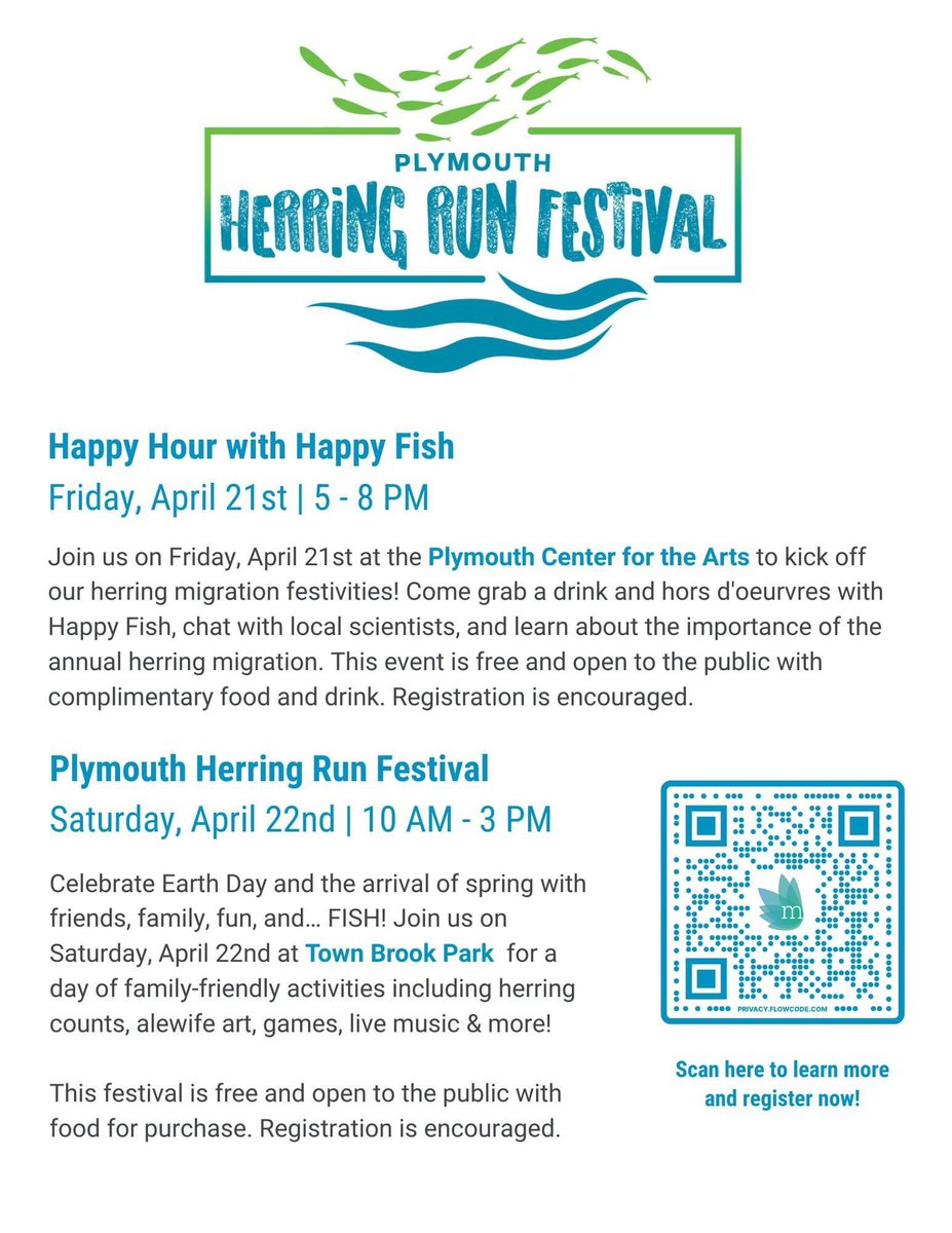 MatMuratore's tweet photo. @TownofPlymouth Herring Run Festival begins Friday, April 21, 2023 @pca02360 and continues at #Plymouth Town Brook on Saturday, April 22, 2023 10am-3pm. #herringrun #festival https://t.co/jB4I5kMC0b