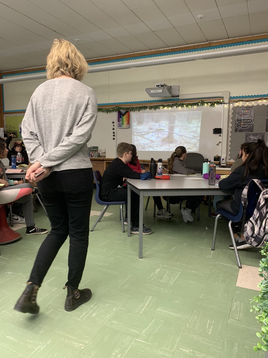 The grade 5/6 and grade 3/4 FI learning about nature, indigenous education, and the importance of nature in our lives!!!!!