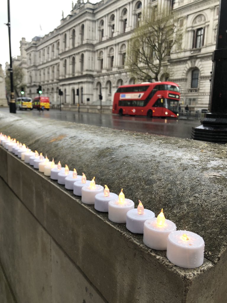 FListerFell's tweet photo. Make them count. Vigil outside Downing Street this evening @our_MoH https://t.co/bDfW67s5qN