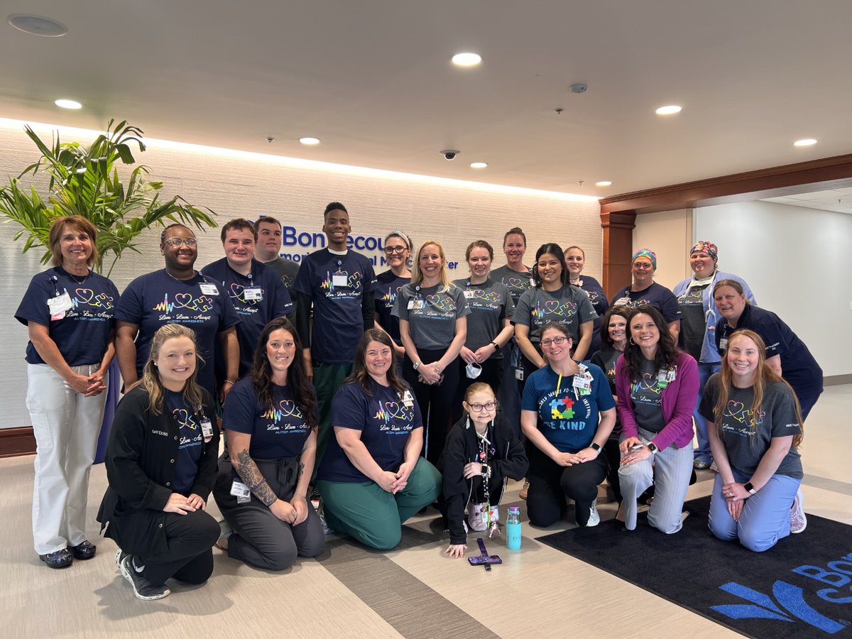 THIS IS WONDERFUL! April is Autism Acceptance Month and the strength of our community is on full display! On Friday, the staff at Bon Secours Memorial Regional Medical Center wore shirts in support of this special month and our Project SEARCH program.