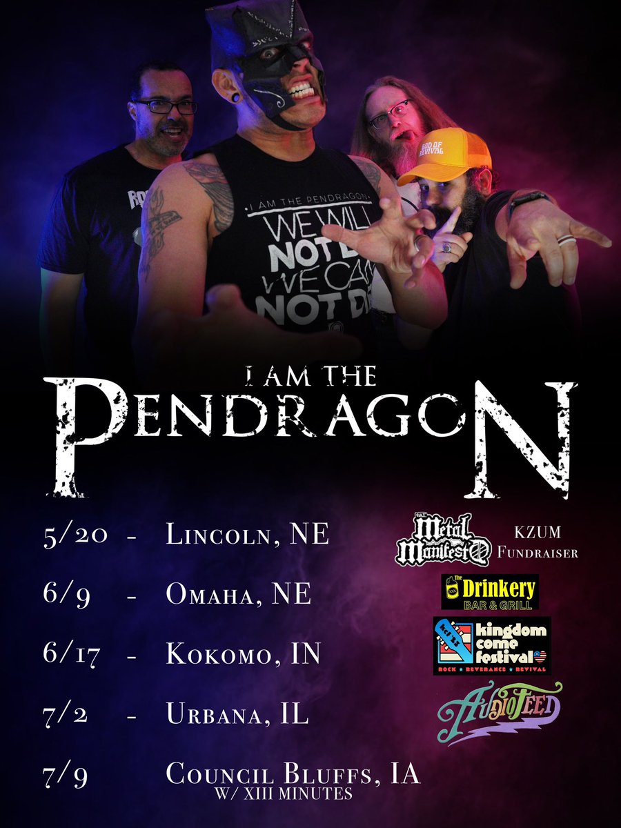 IATPendragon's tweet photo. Here’s the full (for now) list of where you’ll be able to see us in the coming months! 

On top of this, and I know it’s been longer than expected, NEW MUSIC IS COMING! IATP is dropping (metaphorical) bombs this summer!!! https://t.co/1ITqcLHaCN