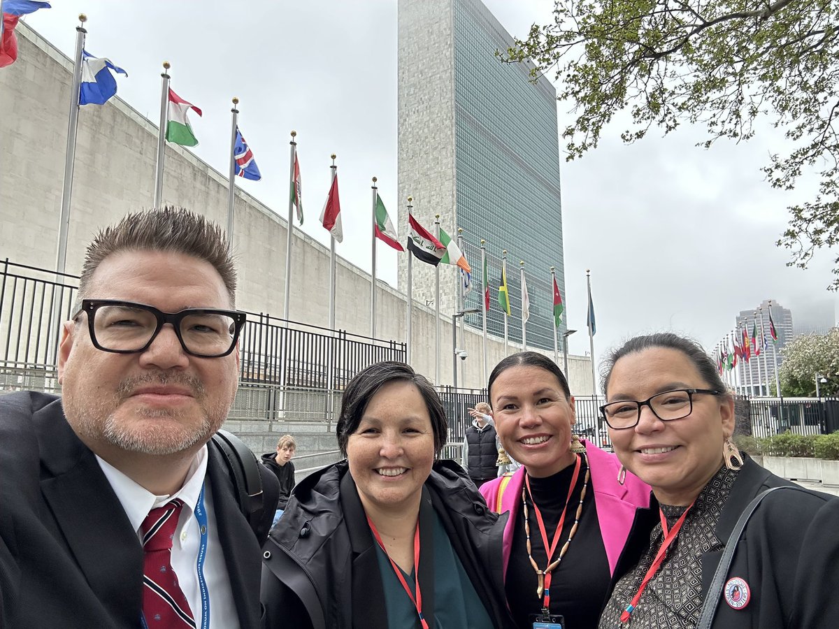 This week @dougswhite, ADMs Anne Marie Sam & Priscilla Sabbas-Watts, and myself are repping the @ProvinceOfBC as part of Canada’s delegation to #UNPFII. 
#UNDRIP #BCDeclarationAct