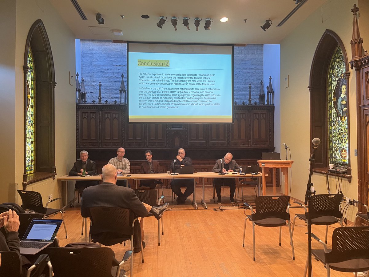 AlainGGagnon's tweet photo. Merci âŠ@AlainNoelMtlâ© âŠ@Olijacques89â© pour un excellent colloque portant sur le fĂ©dĂ©ralisme,les inĂ©galitĂ©s et le partage des pouvoirs #CAPCF âŠ@UQAMâ© @danielbelandâ© #andrelecours #keithbanting âŠ@cescamatâ© âŠâŠ@Marcelin_Joanisâ© @federalism ⊠https://t.co/67ZPvgHNd2