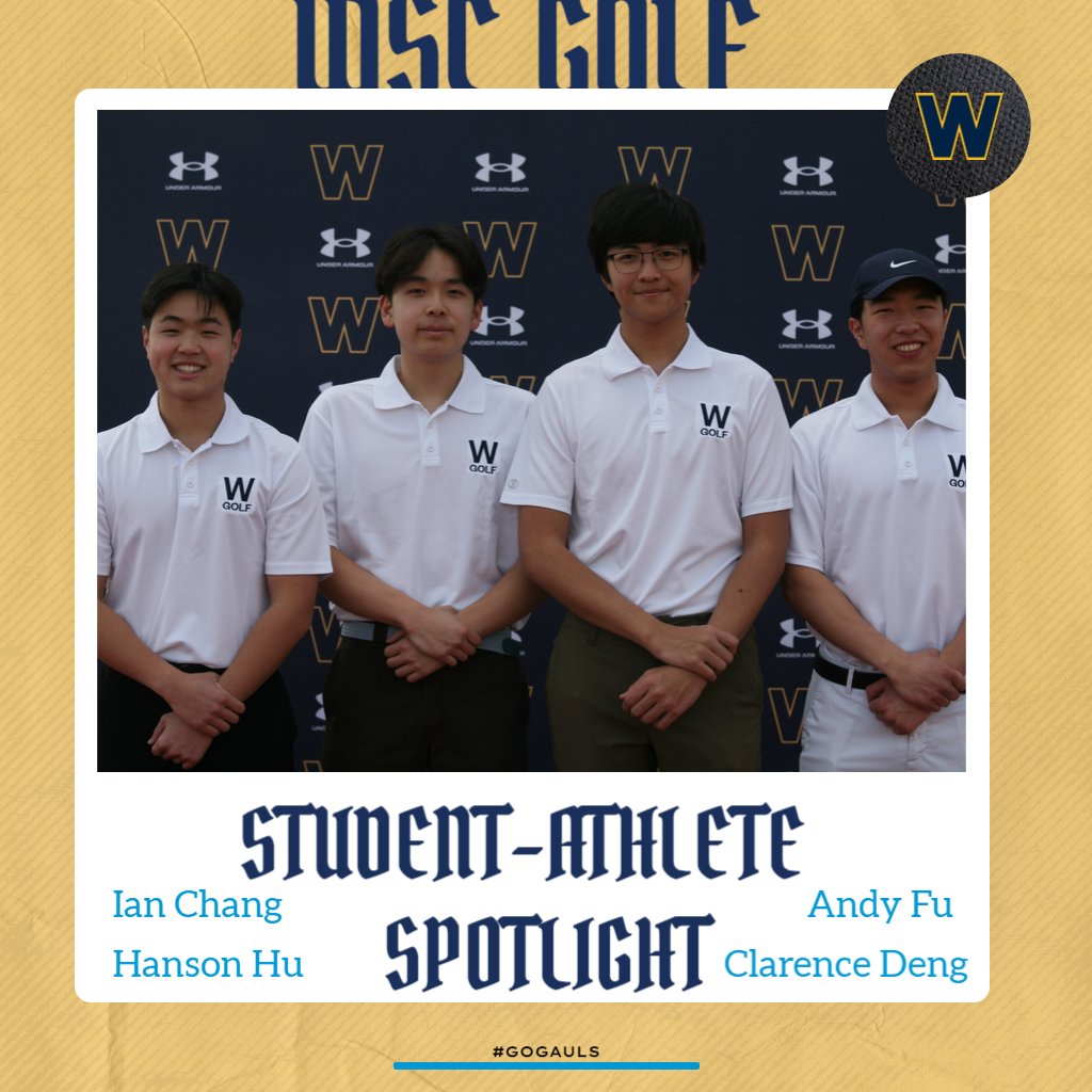 The seniors on the WSC Golf team have been nominated for Student-Athlete Spotlight! "Clarence, Hanson, Andy, and Ian have all played in matches and been leaders for the young players over the past for years. We will be sad to see them go!" - Coach Neyer