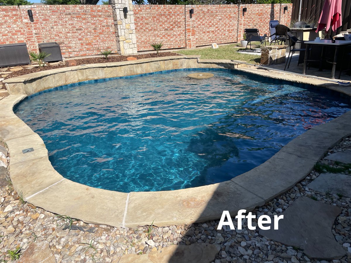 aquanomicspools's tweet image. It&apos;s spring! Time for beautiful pool remodels. New plaster for this Frisco pool means more years of enjoyment and a refreshed look. Does your pool need a little help? Give us a call.
bit.ly/40X2iD2
#poolrefresh #bluewater