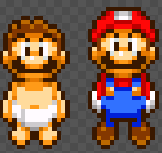 NormalOddGuy's tweet photo. Another adjustment to make it look more like the camera is above mario. https://t.co/60ttmHPAg4