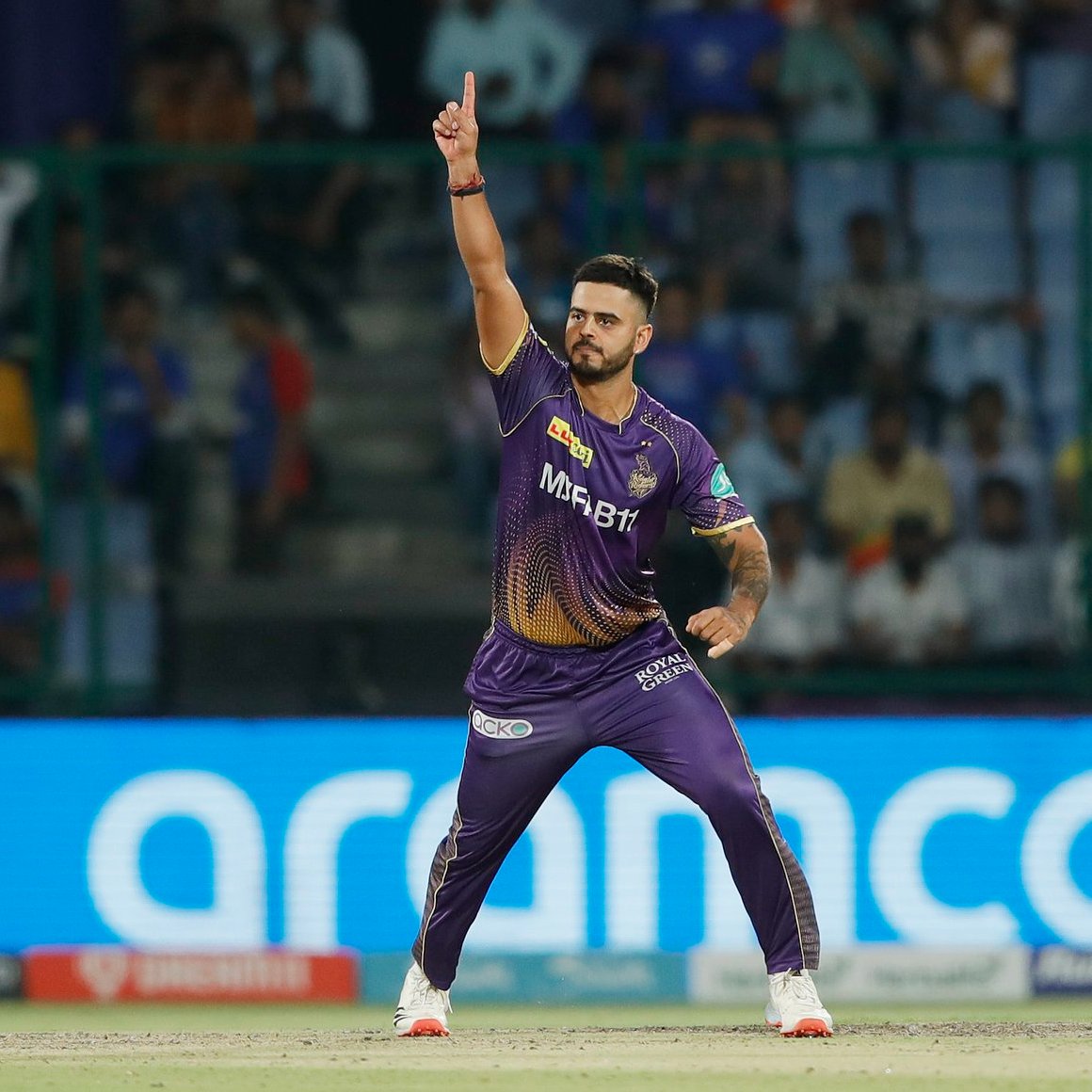 Soham718's tweet photo. Always defends his players in interviews
Taking one sided loses very close
Making decent contributions with the bat
Stepping up with the ball

Nitish Rana, a great captain and more importantly a true leader!💜 https://t.co/kWvMBkfTOz