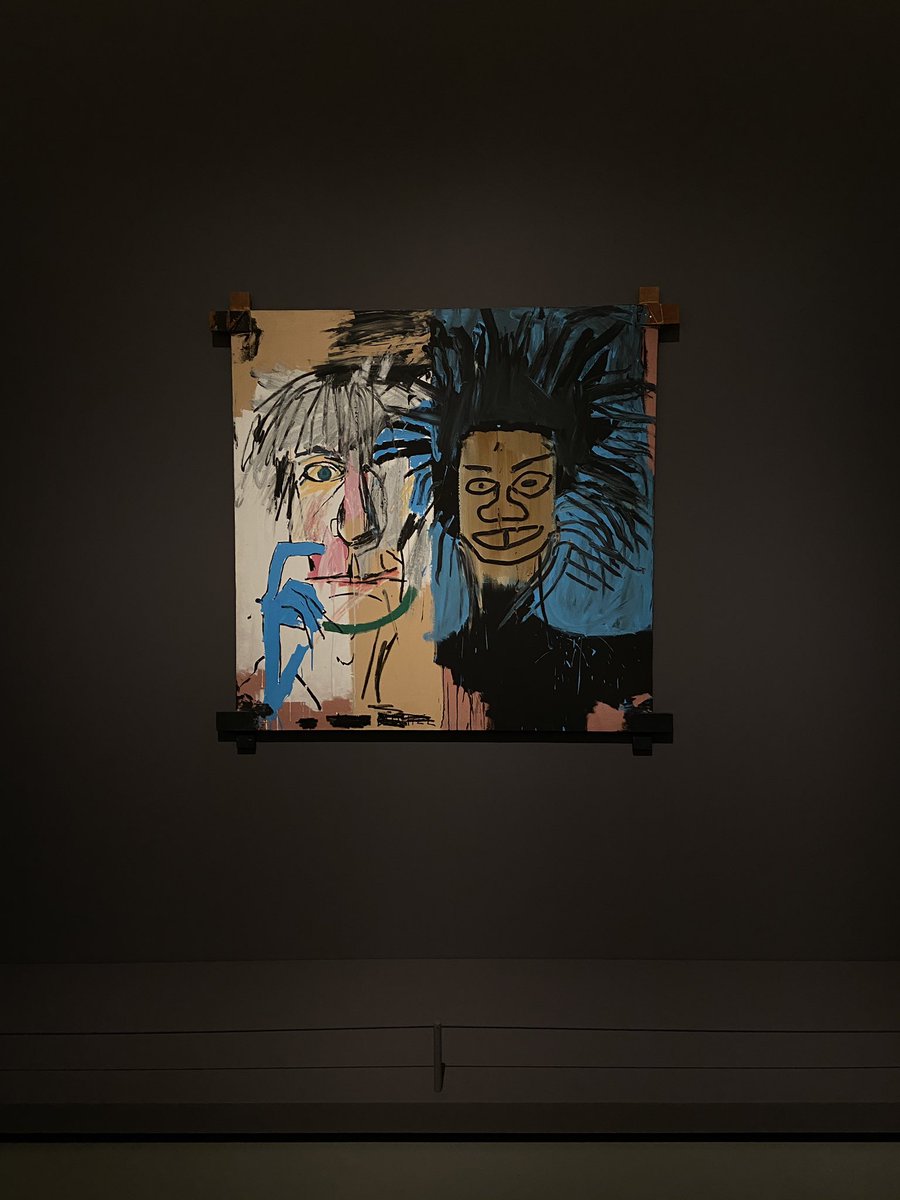 pussymargiela's tweet photo. Basquiat x Warhol exhibition went crazy. https://t.co/jp8p9bWEYO