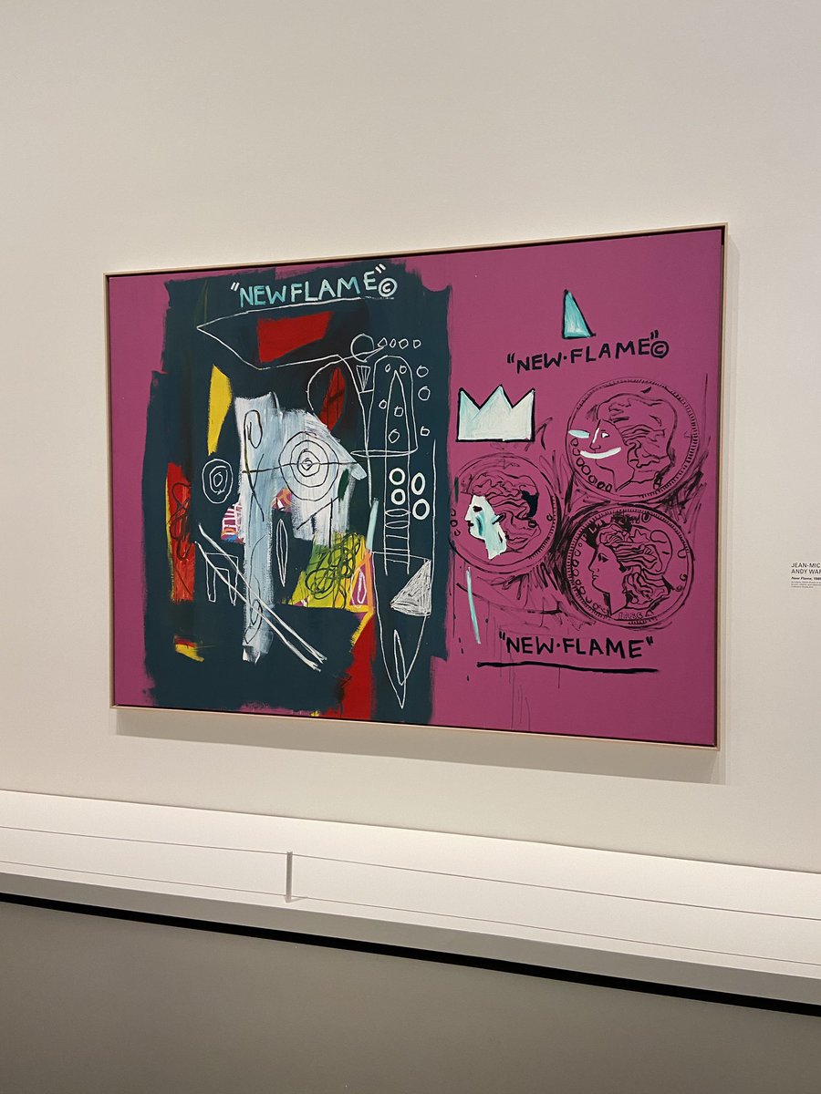 pussymargiela's tweet photo. Basquiat x Warhol exhibition went crazy. https://t.co/jp8p9bWEYO