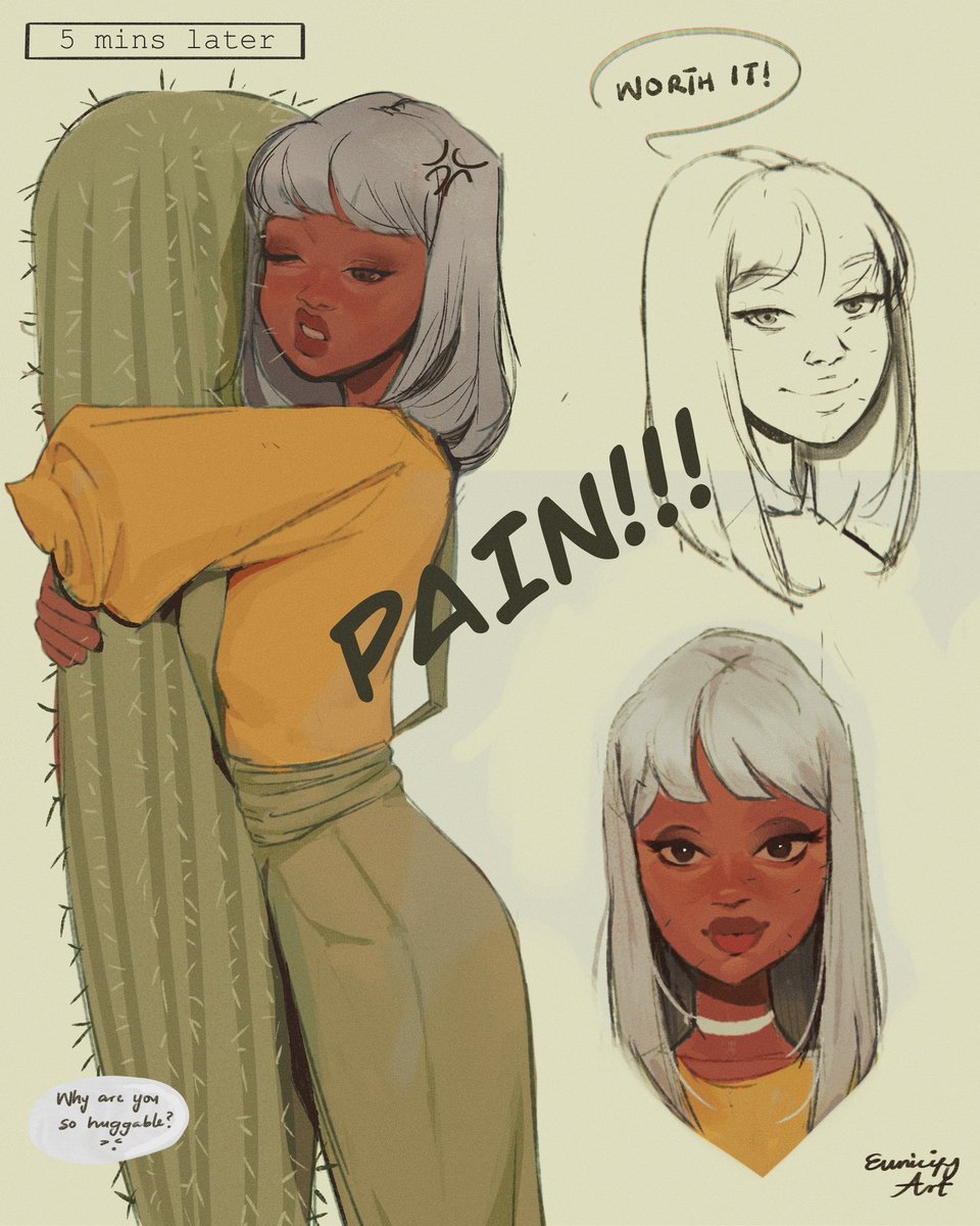 Eunicifyart's tweet photo. When your intrusive thoughts win https://t.co/HqWJbkjwYS
