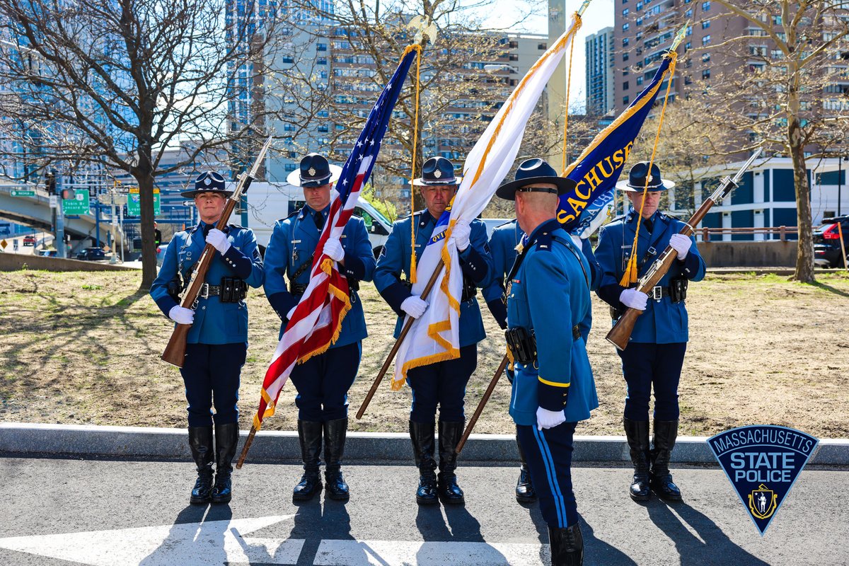 MassStatePolice's tweet photo. It was fitting to hold a ceremonial opening of our new Boston Barracks yesterday during #MAEarthWeek because of the many sustainable design features of the new building. State Police-Boston is one of the busiest barracks in the MSP.  @EOPSS @MassGovernor  https://t.co/3MMZu9o1xZ https://t.co/TxOqjrgIu1