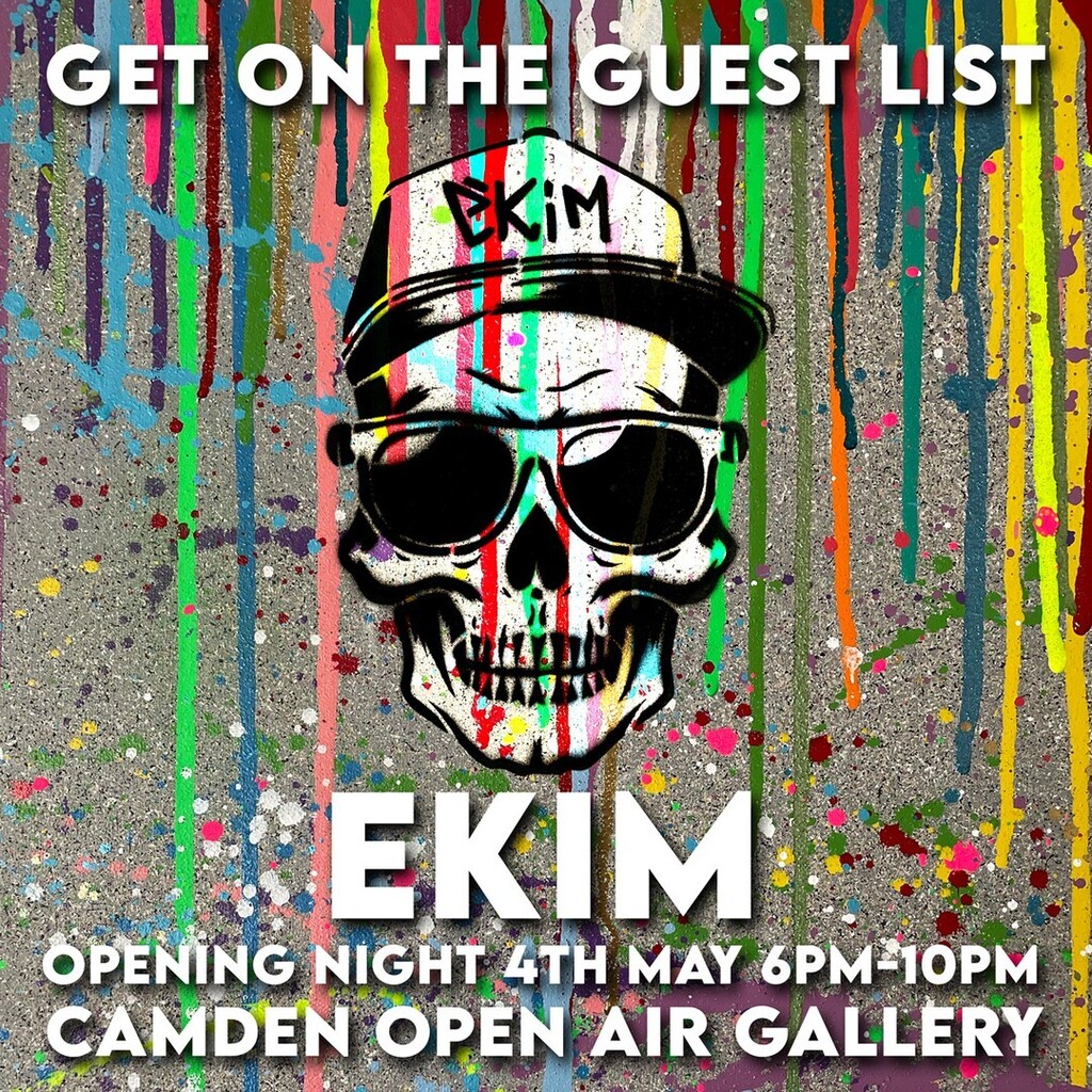 ekimartist Exciting News Guys the Guest List is currently being put together. For your chance to join me on the opening night party for drinks, live music
and of course my art in Camden at The Camden Open Air Gallery presented by ForWhat Gallery | Part o… instagr.am/p/CrRJvWqtgb5/