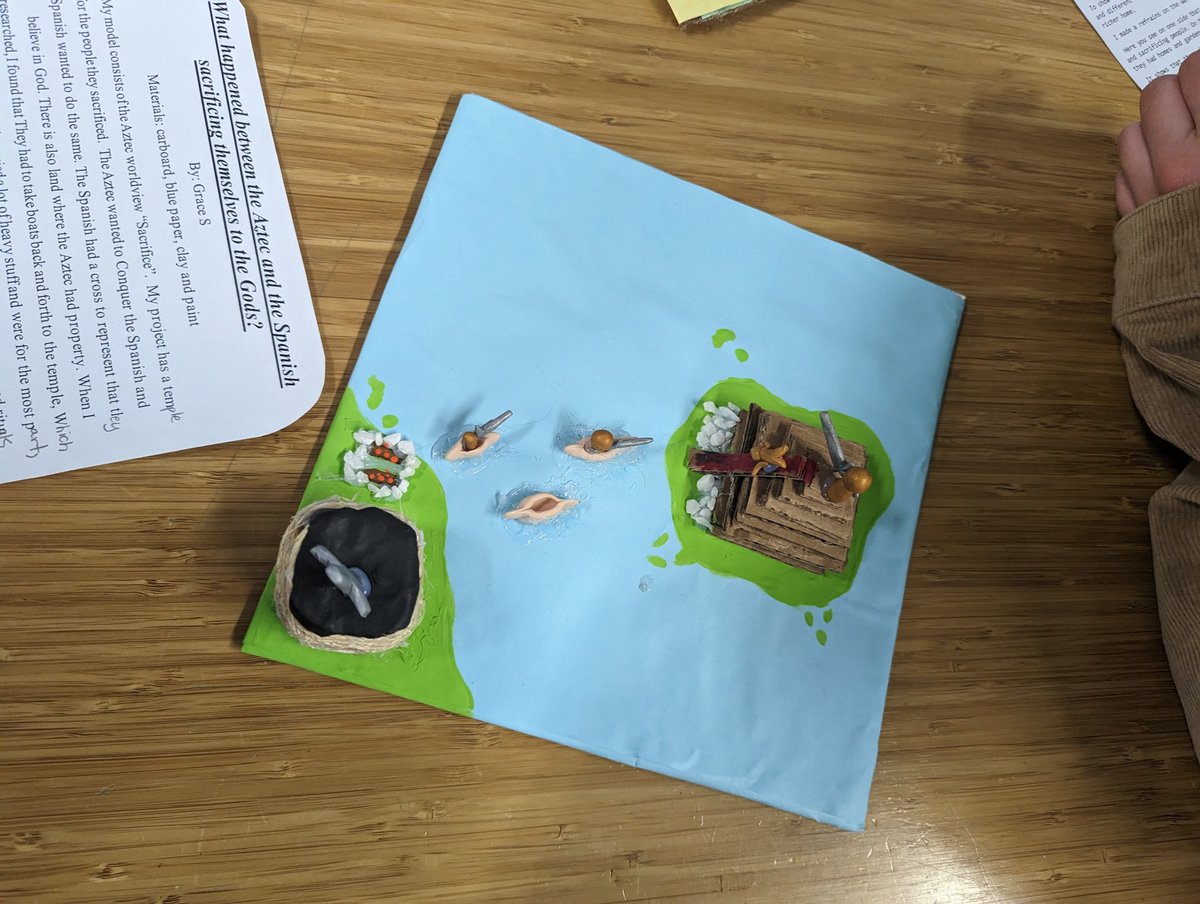 charityhelman's tweet image. Today @engler_jill had her class showcase their learning about Aztecs.

@CalgaryAcademy 

#aztecs #grade8learning #showcaseoflearning