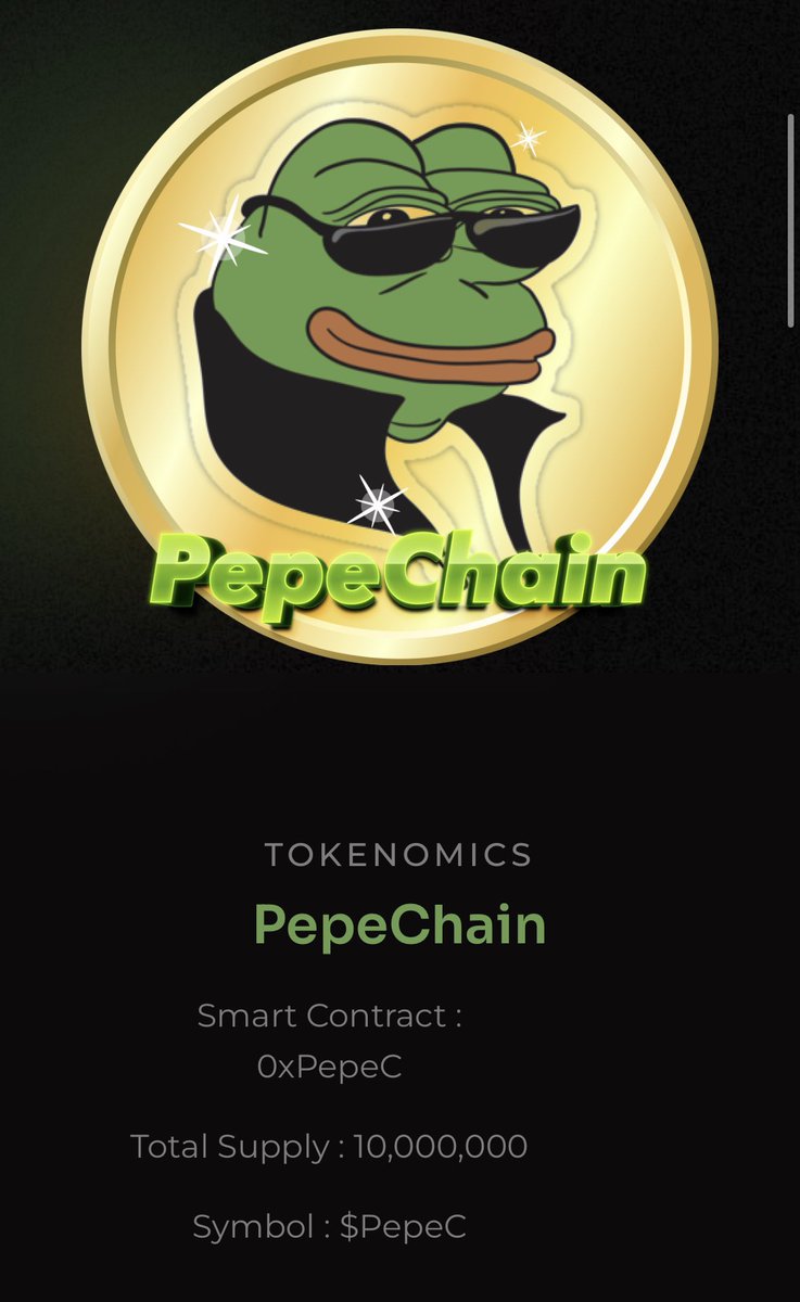 after $pepe got me 60x , it's time $pepec got me 3000x  because mcap only got 100k in 2hours.