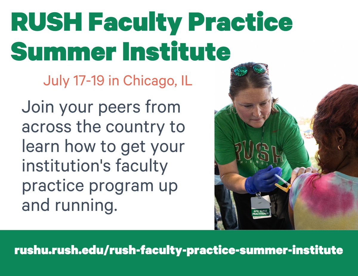 Rush U College of Nursing (@rushunursing) on Twitter photo Registration is now open! RUSH College of Nursing is hosting a summer learning institute for academic leaders, administrators, and nurses building their own faculty practice programs? Visit the link to learn more: rsh.md/FPSI <a href="/AngelaMossRN/">Angela Moss, PhD, APRN-BC, FAAN</a> <a href="/RushNursingDean/">Christine M Kennedy RN PhD FAAN</a> Registration is now open! RUSH College of Nursing is hosting a summer learning institute for academic leaders, administrators, and nurses building their own faculty practice programs? Visit the link to learn more: rsh.md/FPSI <a href="/AngelaMossRN/">Angela Moss, PhD, APRN-BC, FAAN</a> <a href="/RushNursingDean/">Christine M Kennedy RN PhD FAAN</a>