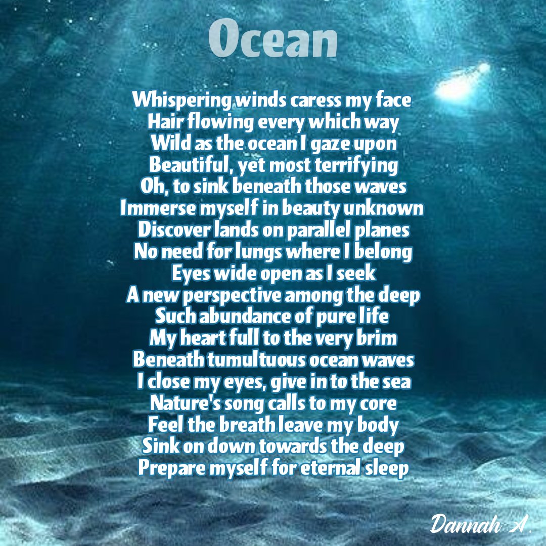 Dannah_Writes's tweet photo. My response to the prompt 'Ocean' with my delightful Twitter wife @HWickersWriter https://t.co/27p9OuYaBW