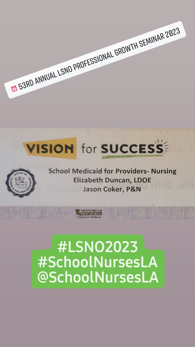 Louisiana School Nurse Organization tweet media